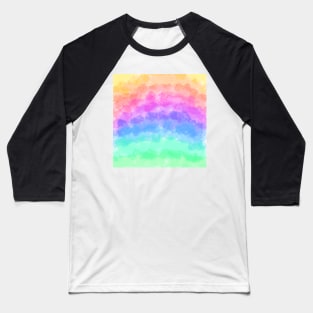 Rainbow Watercolor Background Baseball T-Shirt